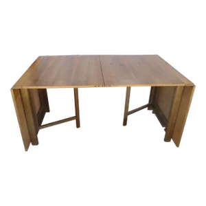 Mid 20th Century Folding Bruno Mathsson Style Maria Drop Leaf Dining Table