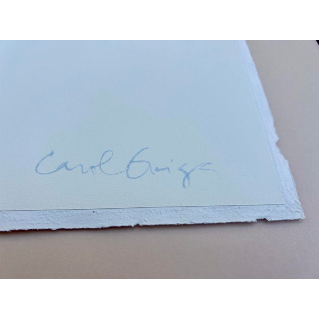 1970s Vintage Original Signed Carol Grigg Water Color “Earth Healer” on Horseback For Sale - Image 10 of 12