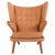 AP19 Papa Bear Chair in Cognac-Coloured Nubuck Leather by Hans J. Wegner for AP Stol, 1960 For Sale - Image 11 of 11