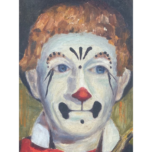 Pair of Oil on Canvas Paintings of a Clown Couple by Lydia Field Emmet For Sale In Los Angeles - Image 6 of 9