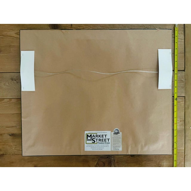 1971 Signed Mixed Media Figurative Drawing by David Mac Innes | California Original Work on Paper | Professionally Framed For Sale - Image 11 of 11