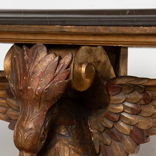 19th Century Italian Giltwood, Jasper & Marble Console Table For Sale - Image 9 of 15