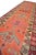 Burnt Orange Tribal Motifs Hand-Knotted Kurdish Runner Hallway Rug Kitchen Decor - 2’9” X 12’6 For Sale - Image 8 of 12