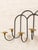 Vintage Brass & Black Metal Hanging Candle Wall Holder For Sale In Los Angeles - Image 6 of 6