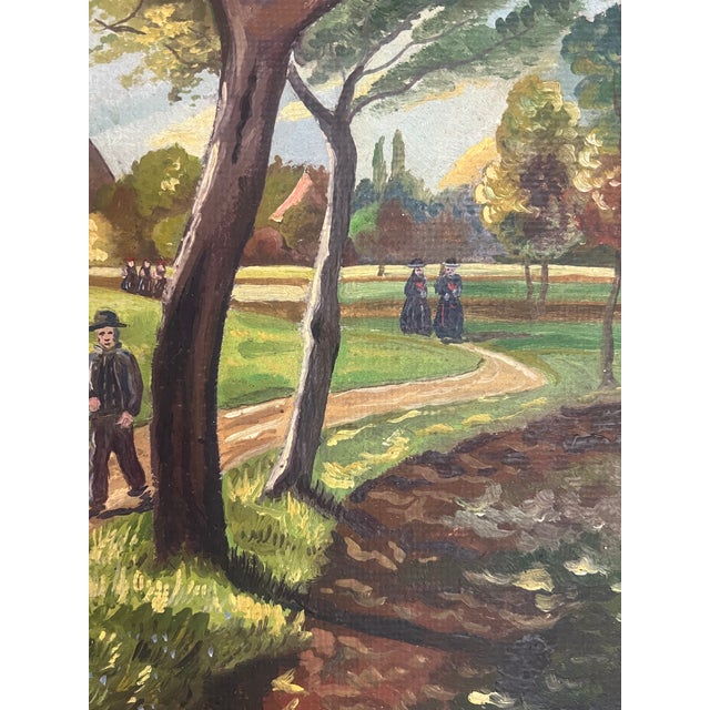 Vintage Oil on Board Signed by Artist For Sale In San Francisco - Image 6 of 14