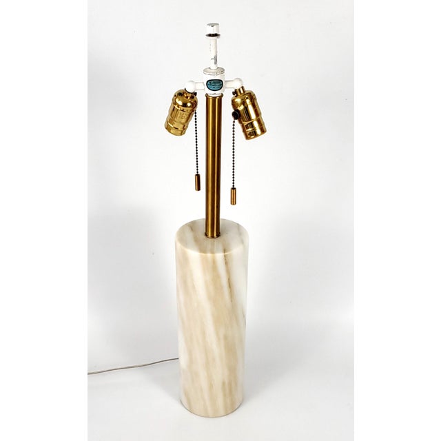 Contemporary Lamp Marble 1960s Rewired For Sale - Image 3 of 12