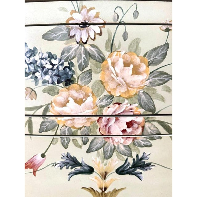Early 20th Century Hand-Painted Serpentine Chest of Drawers For Sale - Image 12 of 14