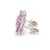 3.16 cts Natural pink sapphire & 0.39 cts diamond earrings in 18k gold For Sale - Image 12 of 18