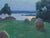 1960s Impressionism Oil Painting, Rural Landscape by Ukrainian Artist 99-129 For Sale - Image 6 of 6