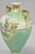 Ceramic Antique Nippon Porcelain Hand Painted Windmill Scene Green Small Bolted Vase (B) For Sale - Image 7 of 15