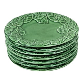 Vintage Bordallo Pinheiro Ivy Leaf Plates For Sale
