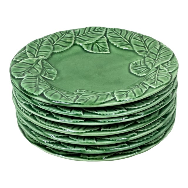 Vintage Bordallo Pinheiro Ivy Leaf Plates For Sale