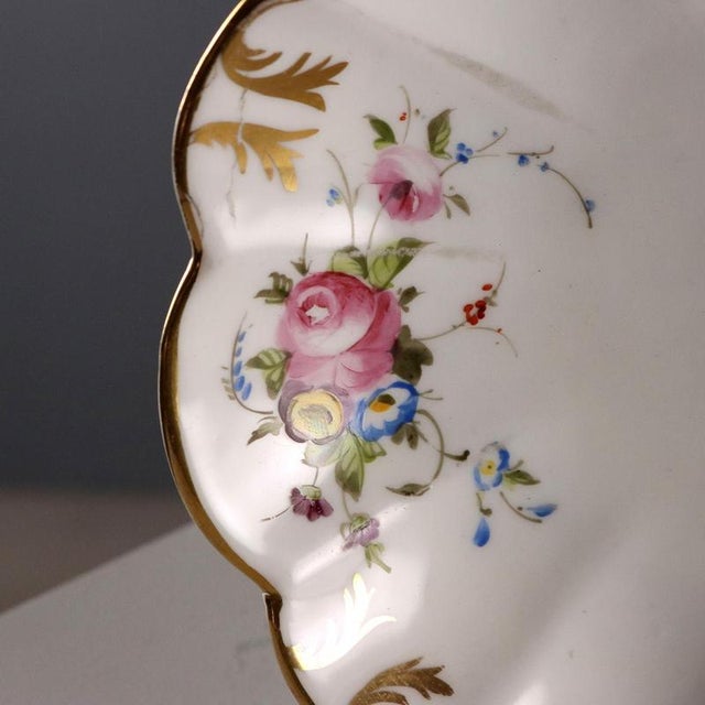 Porcelain Saucers, Set of 3 For Sale - Image 12 of 16