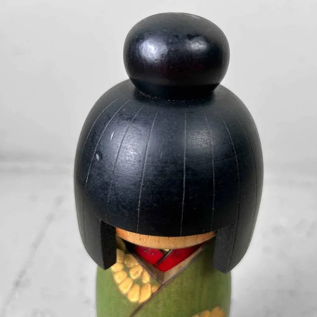 Mid-Century Modern Vintage Sosaku Kokeshi by Kazuo Takamizawa, Japan, 1960s For Sale - Image 3 of 7
