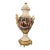 French Porcelain Vase With Romantic Scene & Gold Gilt Bronze Mounts For Sale
