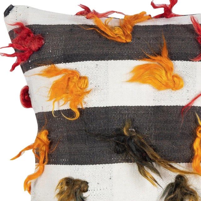 Traditional 16"x16" Decorative Kilim Cushion Cover. Vintage Pillowcase. Accent Throw Pillow For Sale - Image 3 of 4