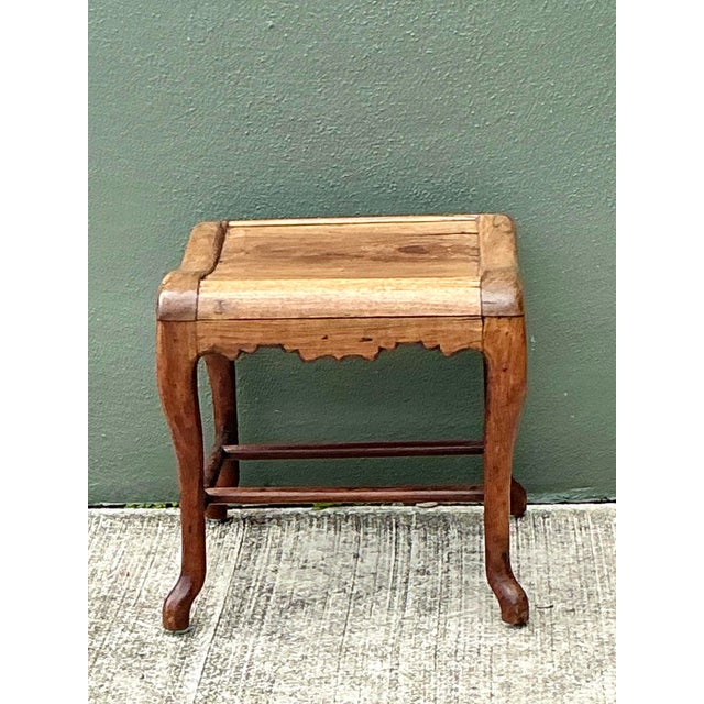 Vintage Asian Fretwork Stool For Sale - Image 10 of 12