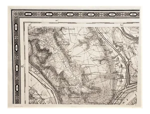 Antique 1800s French Map-Ile De France