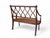 Late 20th Century Vintage Regency Carved Wood & Cane Seat Bench For Sale - Image 5 of 12