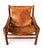 1970s Set of Leather Safari Lounge Chair and Ottoman in the style of Arne Norell, 1970s For Sale - Image 5 of 6