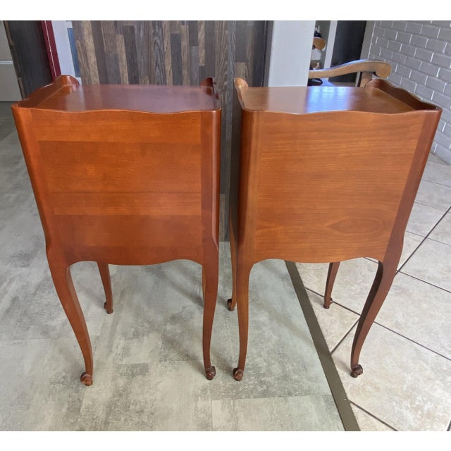 Louis XV Style Bedside Tables, 1950s, Set of 2 For Sale - Image 9 of 18