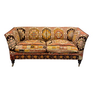 English George Smith Hand Woven Kilim Sofa For Sale