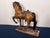 Antique American Folk Art Composition Plaster Horse With Leather Saddle & Horsehair Tail For Sale In Houston - Image 6 of 11