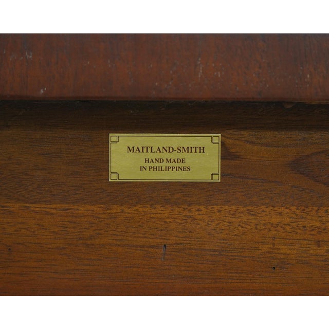 Maitland Smith French Louis XVI Mahogany Console For Sale - Image 18 of 18