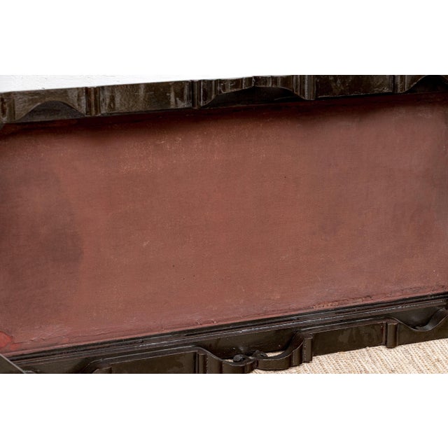 Vintage Chinoiserie Rectangular Lacquered Coffee Table For Sale - Image 9 of 11