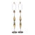 Alfredo Barbini Attr. Filigrana Murano Glass Lamps, a Pair For Sale