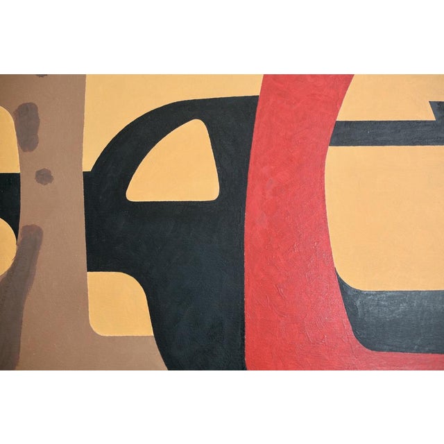 Free Form Composition, 1970s, Painted Wooden Panel For Sale - Image 8 of 18