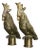 Large Embossed Brass Parrots, 1970s, Set of 2 For Sale