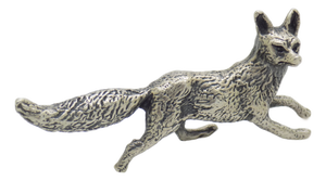 Vintage Italian Handmade Silver Hunting Fox Figurine, Tuscany, 1970s