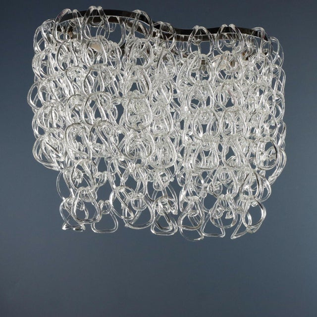 Murano Glass Giogali Lamp by Angelo Mangiarotti for Vistosi, 1960s For Sale - Image 5 of 11