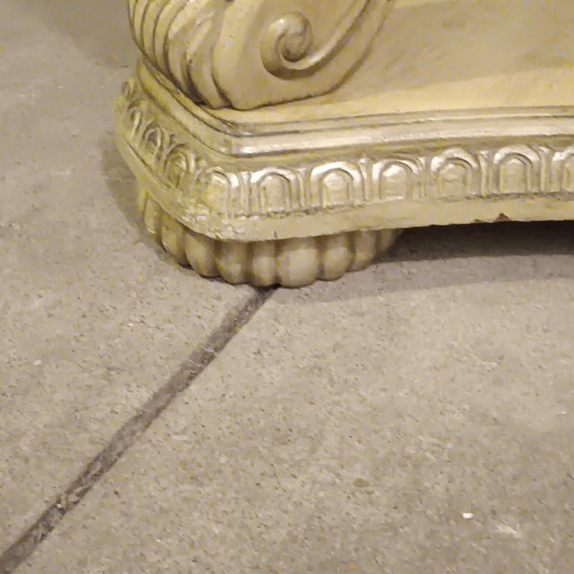 Vintage French Carved Solid Wood Accent/Entryway or Dining Table For Sale - Image 14 of 18