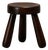 Wooden Tripod Stool in the style of Ingvar Hildingsson, Sweden, 1970s For Sale