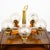 1960s Mid Century Modern Chandelier Light Lamp Brass Oak Wood 5 Light Ceiling Glass For Sale - Image 12 of 12