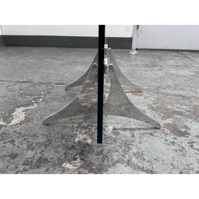 Post Modern Fiam Italia Mirrored + Glass Wall Divider For Sale - Image 10 of 12