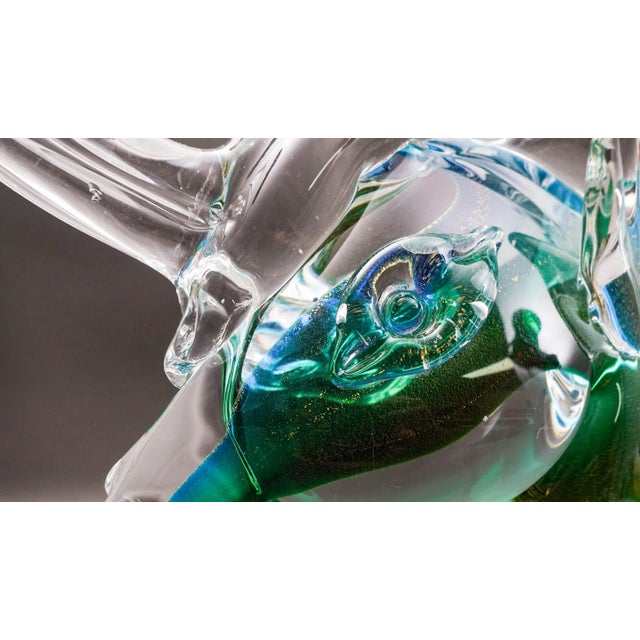 Archimede Seguso Murano Signed Italian Sommerso Glass Unicorn Horse Sculpture For Sale - Image 9 of 10