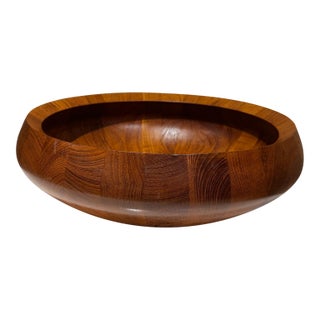 Vintage Dansk Staved Teak Salad Bowl Jens Quistgaard Danish Modern For Sale