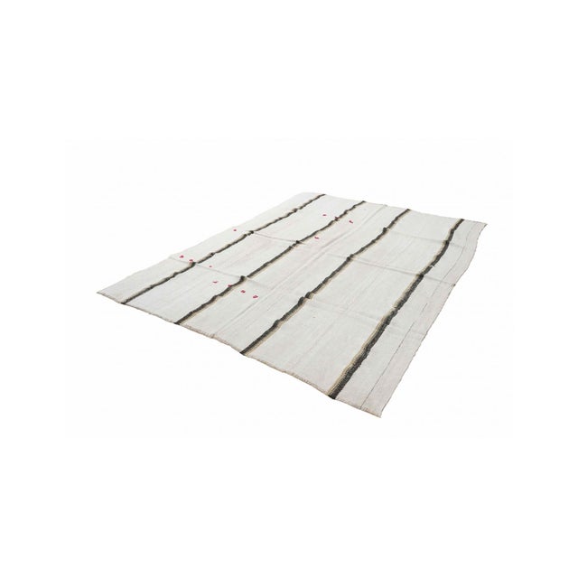 Turkish Decorative Vintage Turkish Hemp Rug - 7`1" X 9`2" For Sale - Image 3 of 6