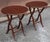 Pair Late 20th Century Folding-Form Mahogany Butler Wine Tables or Candle Stands For Sale - Image 4 of 11