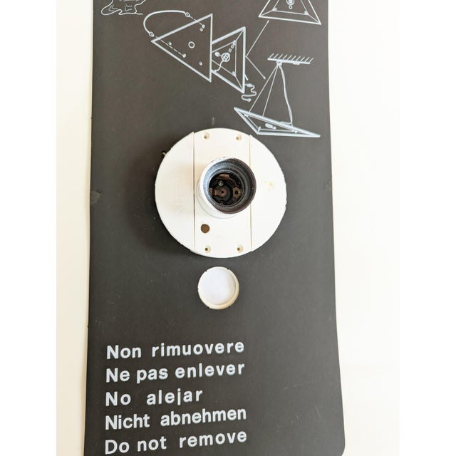 Sanka White Fabric Wall Light with Metal and Plastic by Takahama for Sirrah, 1970s For Sale - Image 11 of 15