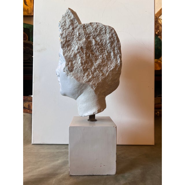 Classical Grand Tour Style Vintage Bust, a Head of a Roman Noble Woman For Sale - Image 9 of 13