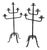 Large Iron Candlesticks, 1950s, Set of 2 For Sale