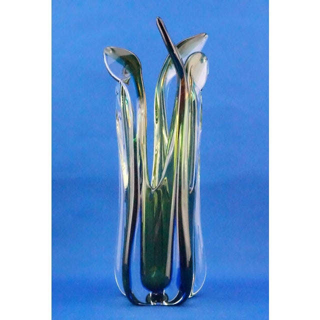 Murano Glass Vase attributed to Archimede Seguso For Sale - Image 8 of 18