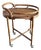 Mid Century Bent Rattan and Wicker Bar Cart With Removable Rattan and Wicker Tray For Sale