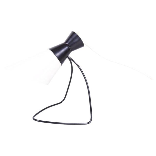 Mid-Century Czech Metal Table Lamp attributed to J. Hůrka for Napako, 1950s For Sale - Image 10 of 10
