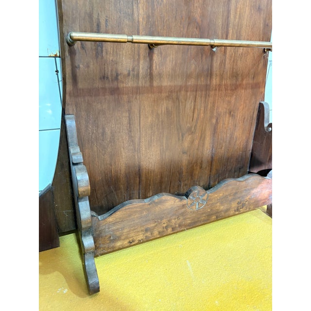 Art Nouveau Monumental Coat Rack with Mirror, France, 1900s For Sale - Image 10 of 18