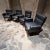 Mid-Century Modern Irgsa Set of Four Armchairs Gray Mahogany Mexico City For Sale - Image 3 of 13
